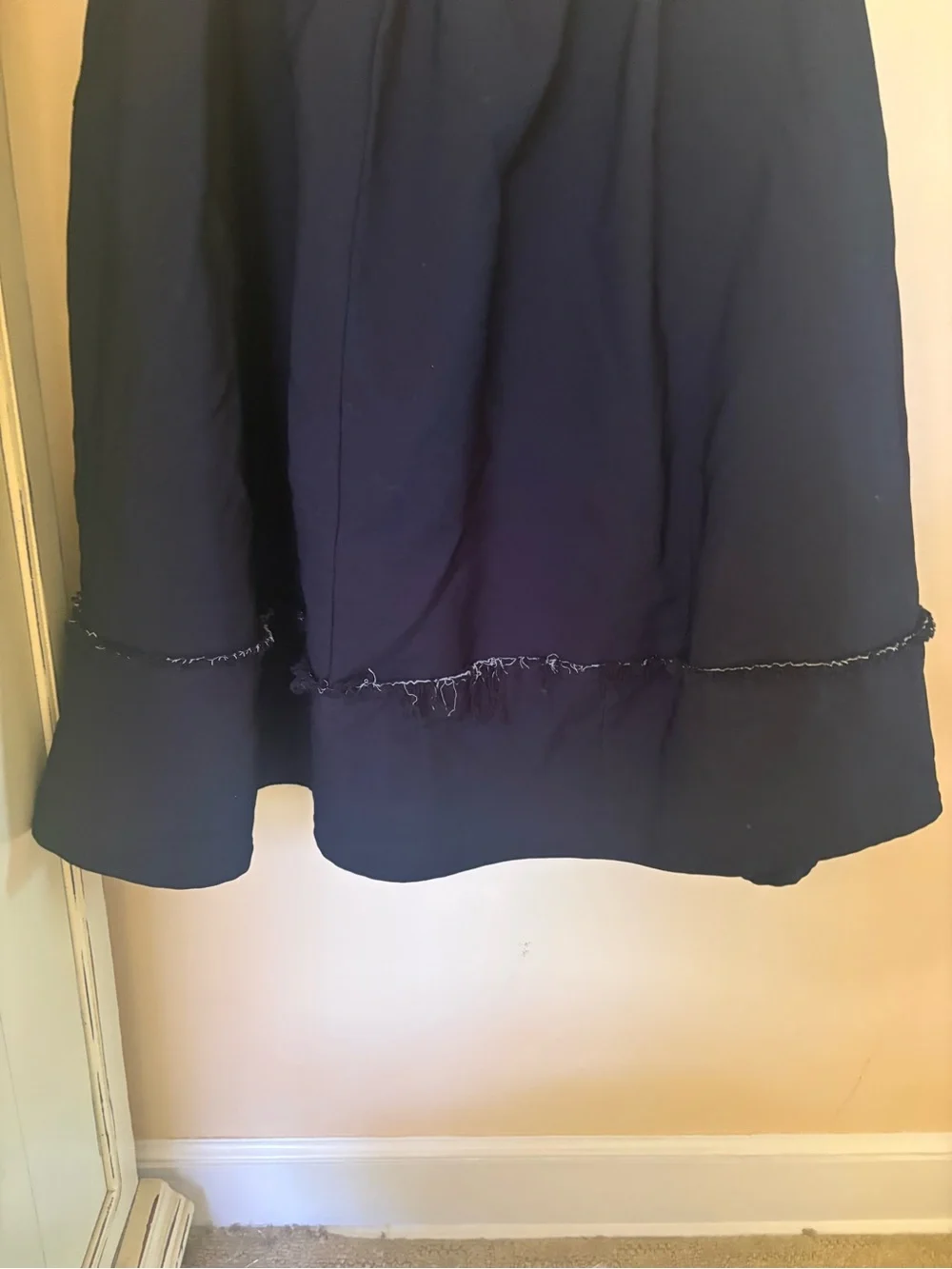 Comme Des Garçons serge midi skirt dark navy Size S - Picture 6 of 9